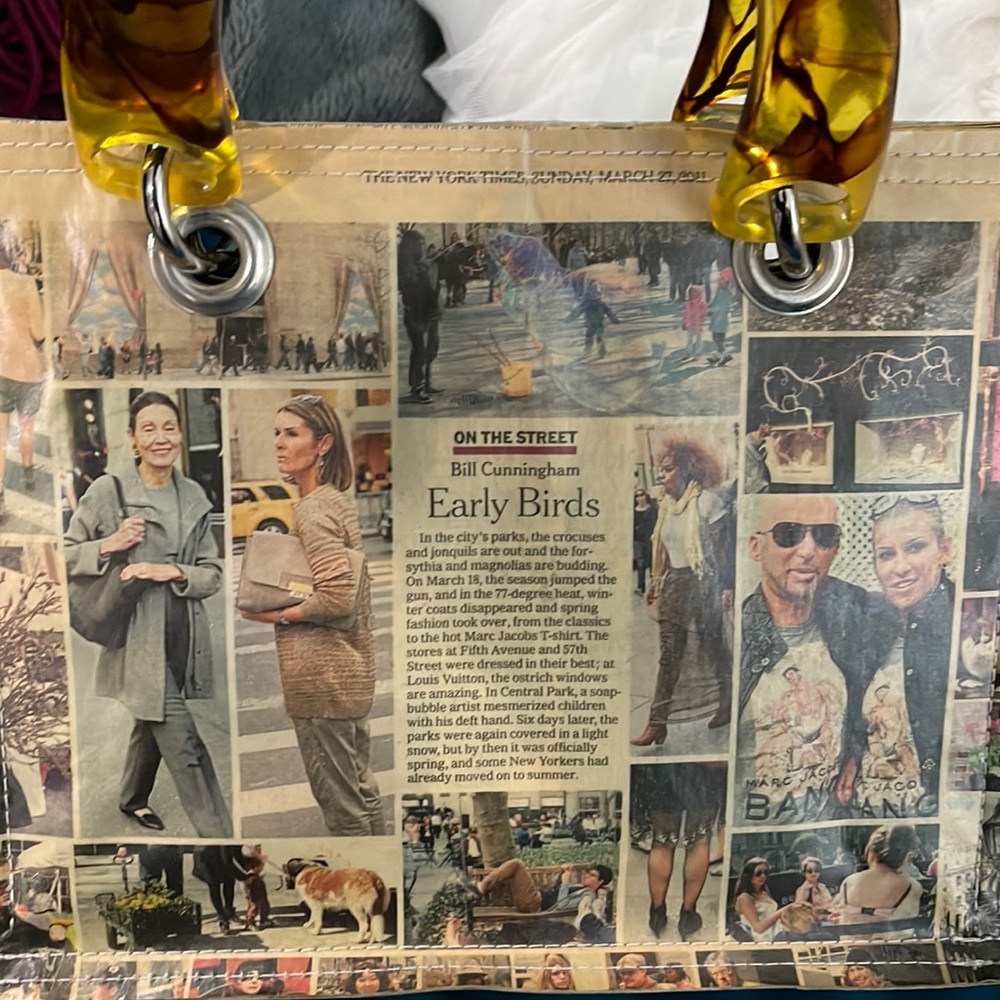 Couture Planet Newspaper purse